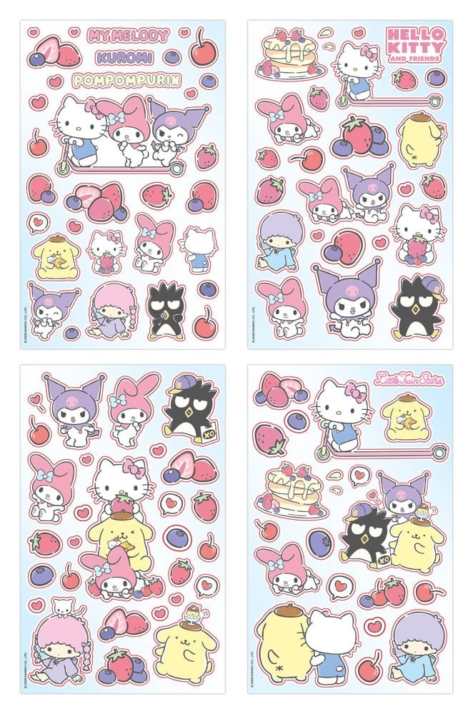 Sanrio Sticker Pack Hello Kitty & Friends 02 Everyday – 8 fogli adesivi ufficiali