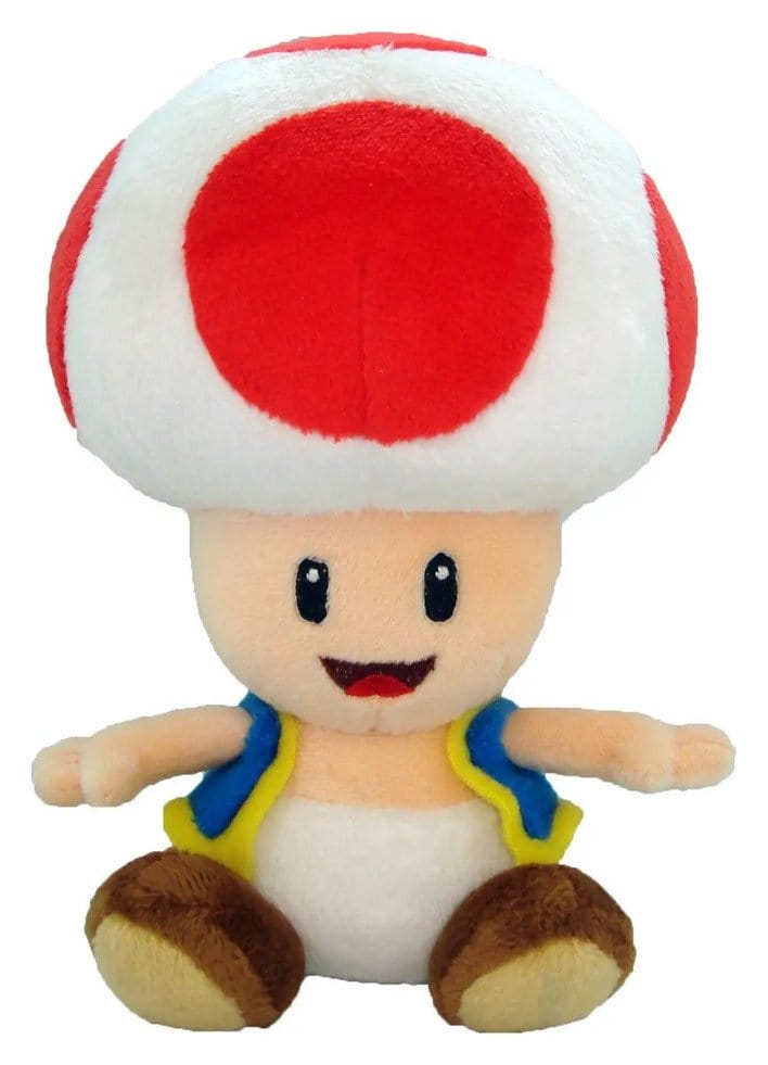 Peluche Super Mario Toad 17 cm Sanei