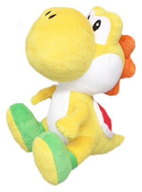 Peluche Yoshi Giallo Super Mario 20 cm Sanei