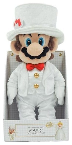 Peluche Super Mario Mario Sposo 39 cm Sanei