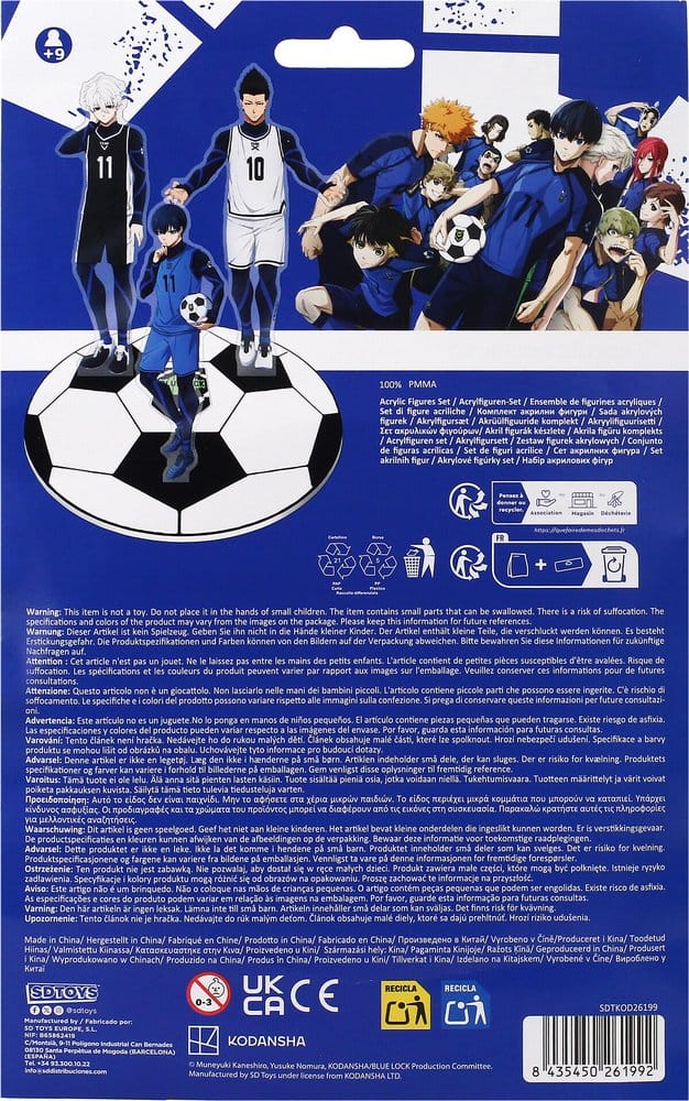 Blue Lock Set di Figure Acriliche 15 cm SD Toys
