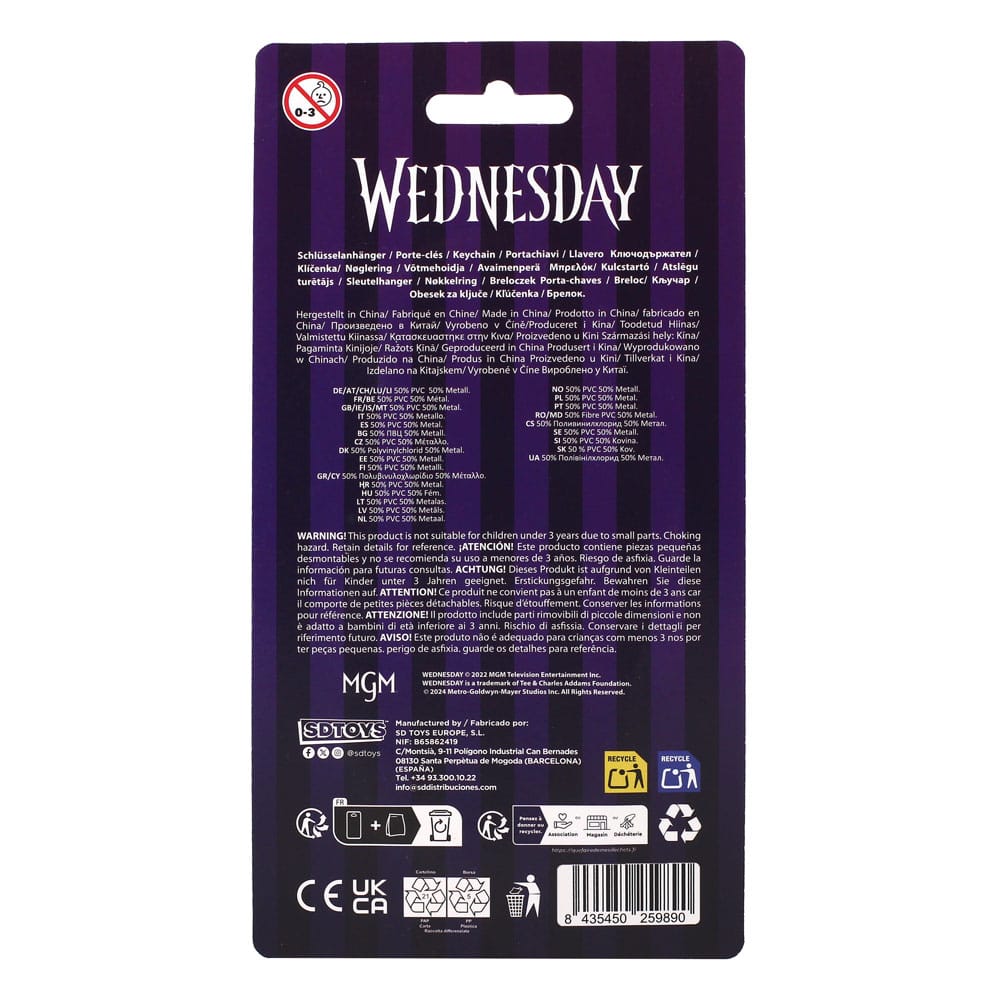 Portachiavi Wednesday Thing 7 cm - SD Toys