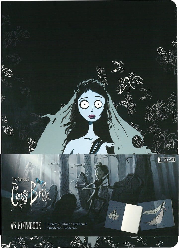 Quaderno Corpse Bride - Emily, copertina morbida, 21 cm - SD Toys