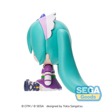 Character Vocal Series 01: Hatsune Miku Fuwa Petit Chibi Figure - Hatsune Miku x Love and Berry Dress Up and Dance! Sparkly Purple 8 cm - Sega