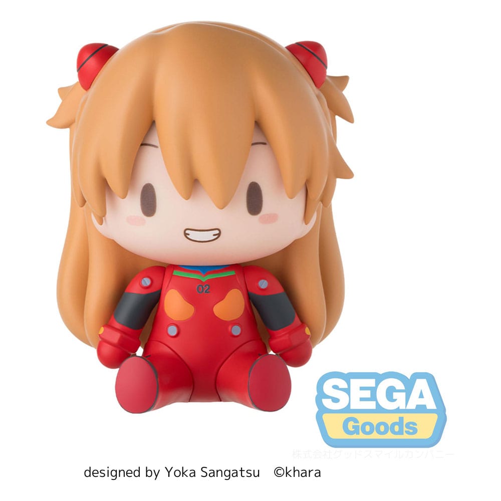 Evangelion: New Theatrical Edition Fuwa Petit Chibi Figure Asuka Plug Suit 8 cm - Sega