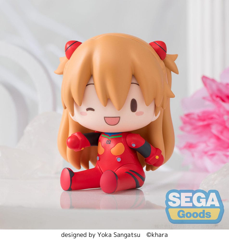 Evangelion: New Theatrical Edition Fuwa Petit Chibi Figure Asuka Plug Suit 8 cm - Sega