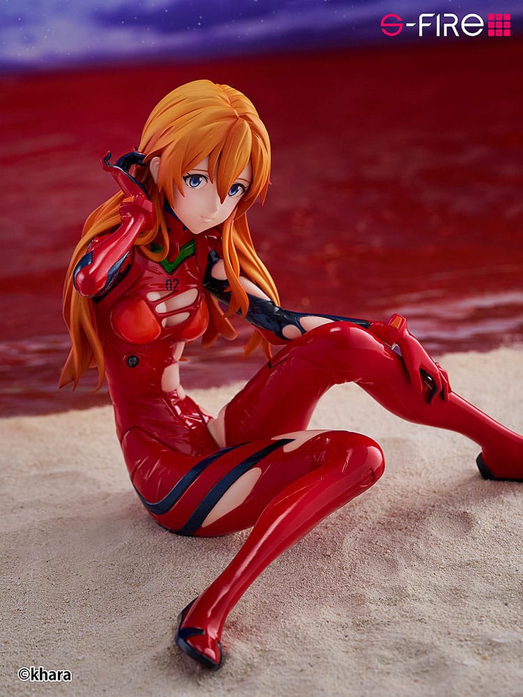 Statua PVC Asuka Langley Rebuild of Evangelion S-Fire 1/7 da 12 cm Sega