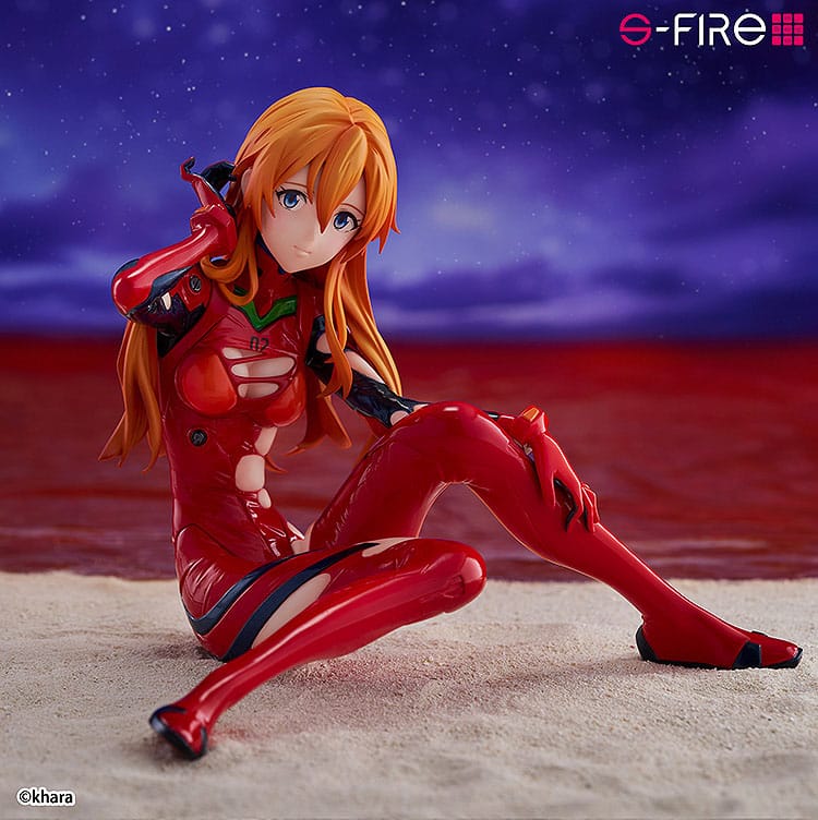 Statua PVC Asuka Langley Rebuild of Evangelion S-Fire 1/7 da 12 cm Sega