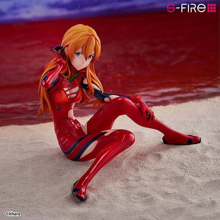 Statua PVC Asuka Langley Rebuild of Evangelion S-Fire 1/7 da 12 cm Sega