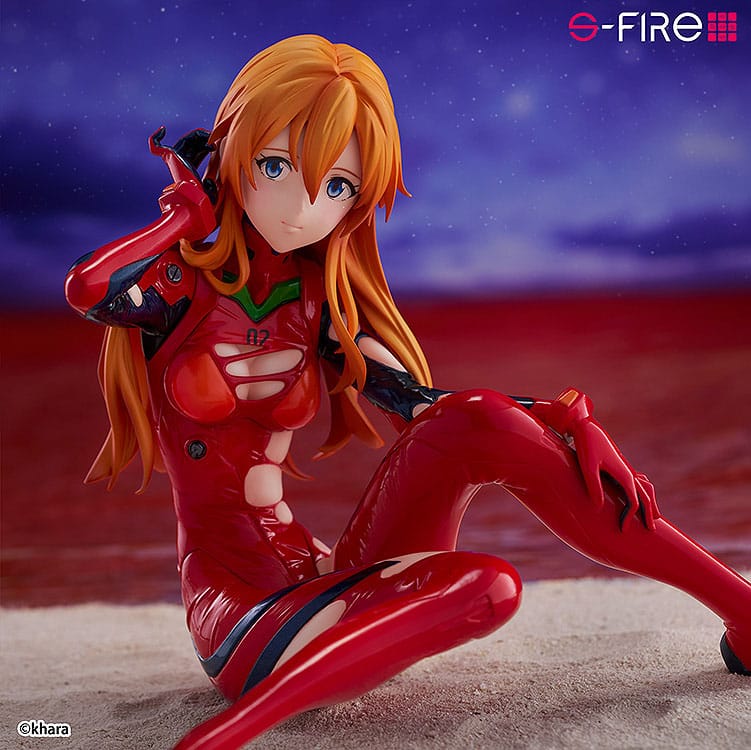 Statua PVC Asuka Langley Rebuild of Evangelion S-Fire 1/7 da 12 cm Sega
