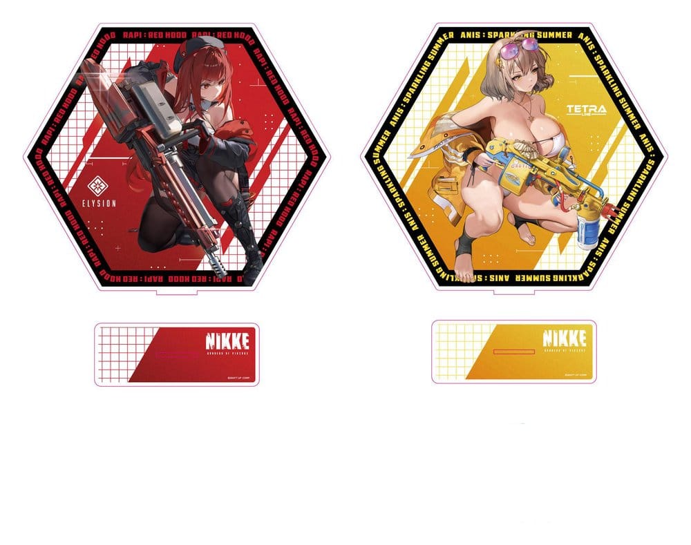 Goddess of Victory: Nikke Acrylic Stand PtZ Double-Sided Rapi: Red Hood / Anis: Sparkling Summer 25 cm Sega