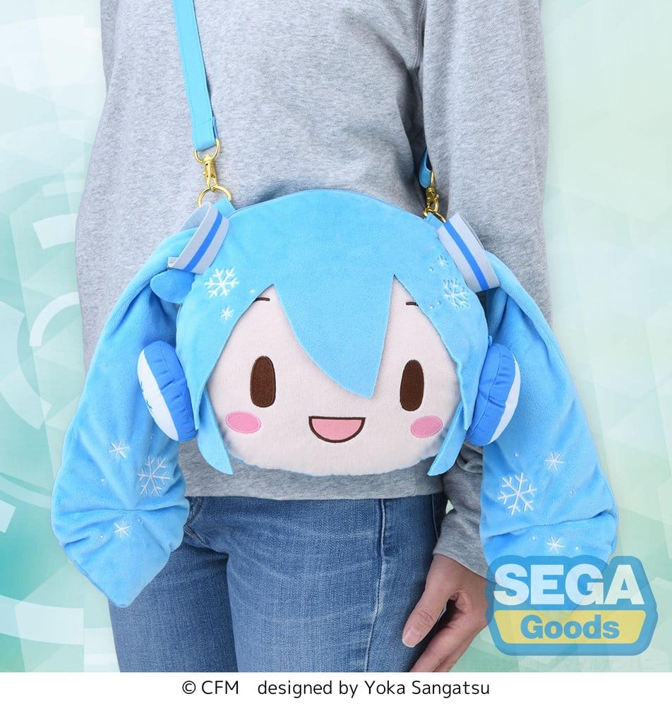 Borsa a tracolla Fuwa Petit Hatsune Miku Snow Miku di Character Vocal Series 01, Sega