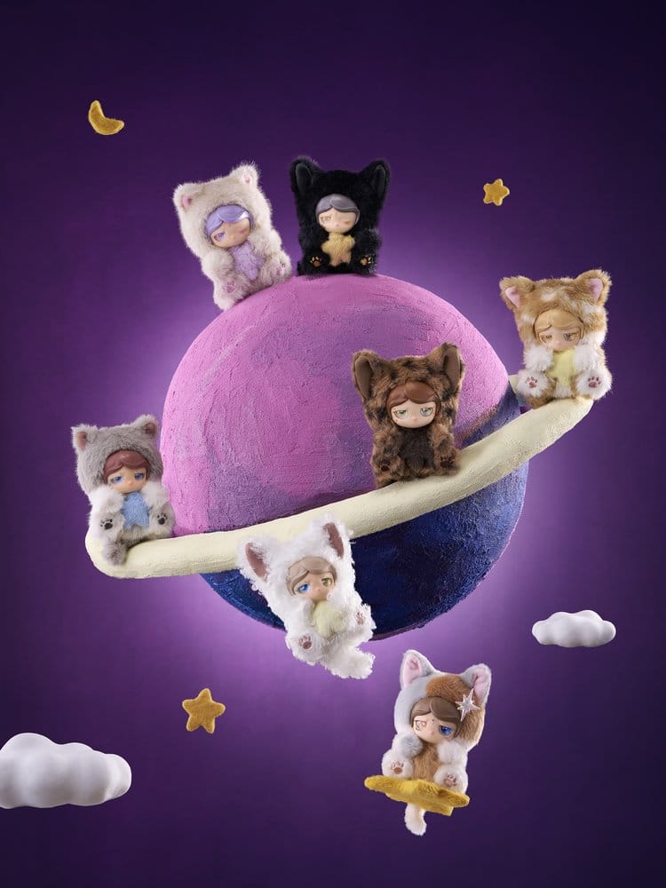 Planet Cat Wishing Star Series Mini Figure a Sorpresa, Display da 6 Pezzi, 11 cm - Shenzhen Mabell Animation Development