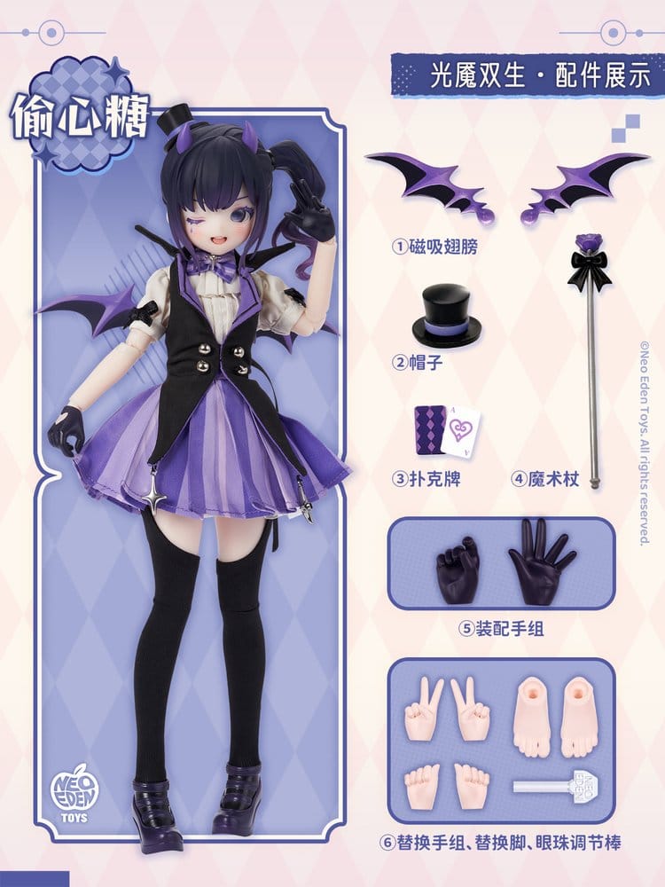 Angel & Demon Light Demon Twins MJD Blind Doll a sorpresa 22 cm, assortimento da 6 figure - Shenzhen Mabell Animation Development