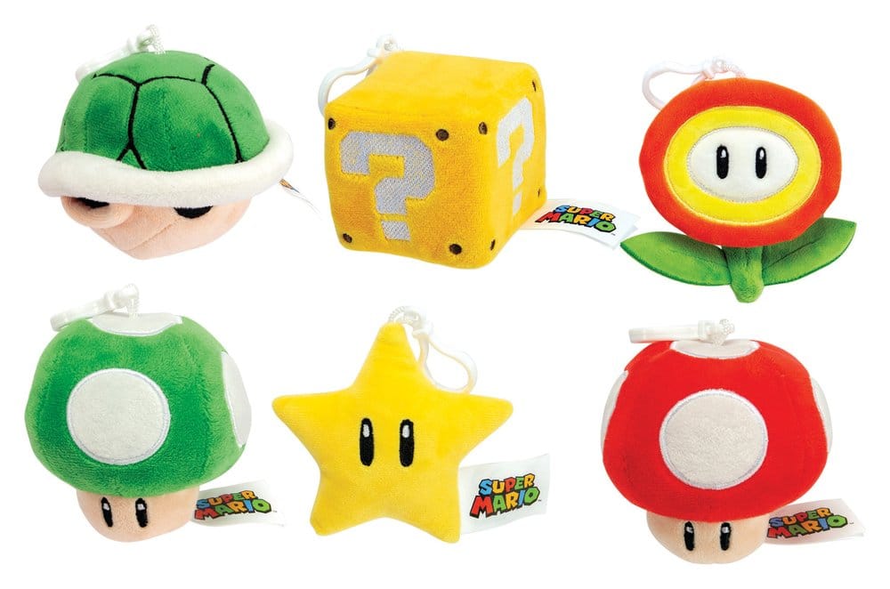 Portachiavi Super Mario in Display da 12 Pezzi Simba