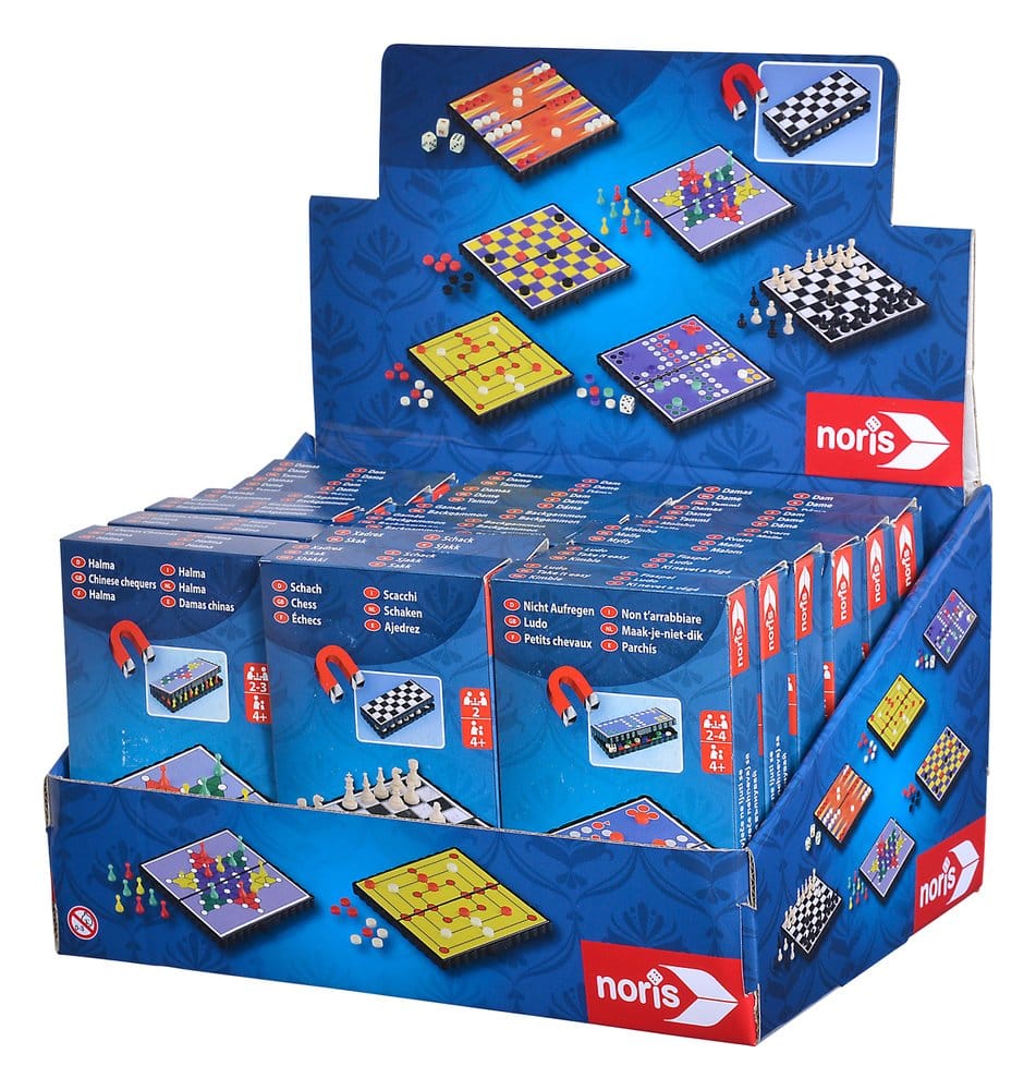 Giochi da viaggio magnetici in espositore da 24 pezzi Simba