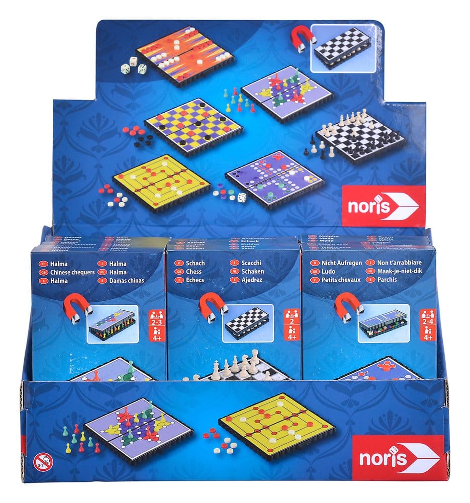 Giochi da viaggio magnetici in espositore da 24 pezzi Simba