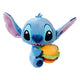 Lilo & Stitch Peluche Stitch con Hamburger 25 cm - Simba