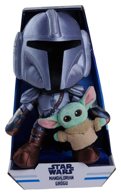 Star Wars Mandalorian Peluche Mandalorian & Mini Grogu 25 cm Simba