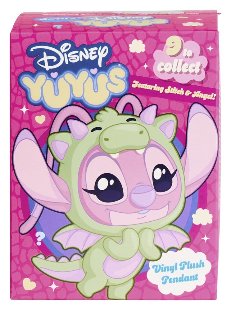 Peluche Disney YUYUS Stitch & Angel, esposizione di 8 buste cieche Simba