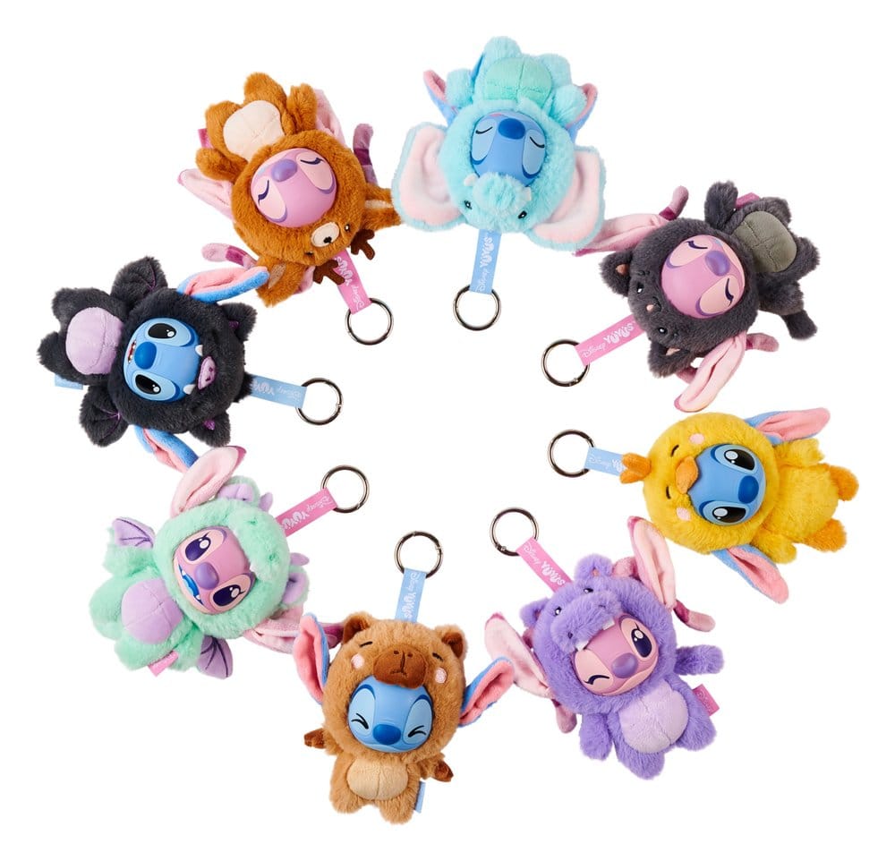 Peluche Disney YUYUS Stitch & Angel, esposizione di 8 buste cieche Simba