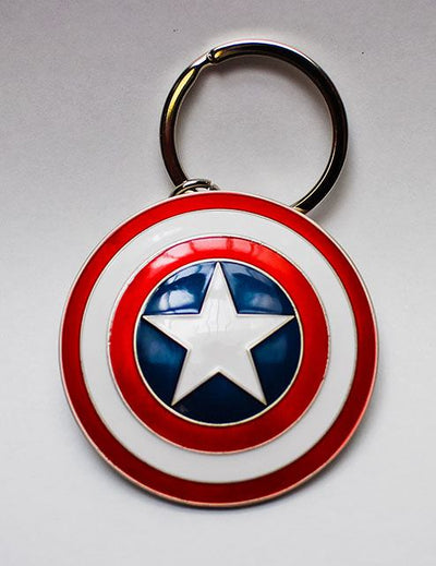 Portachiavi in metallo Captain America Shield - Marvel Comics - Semic