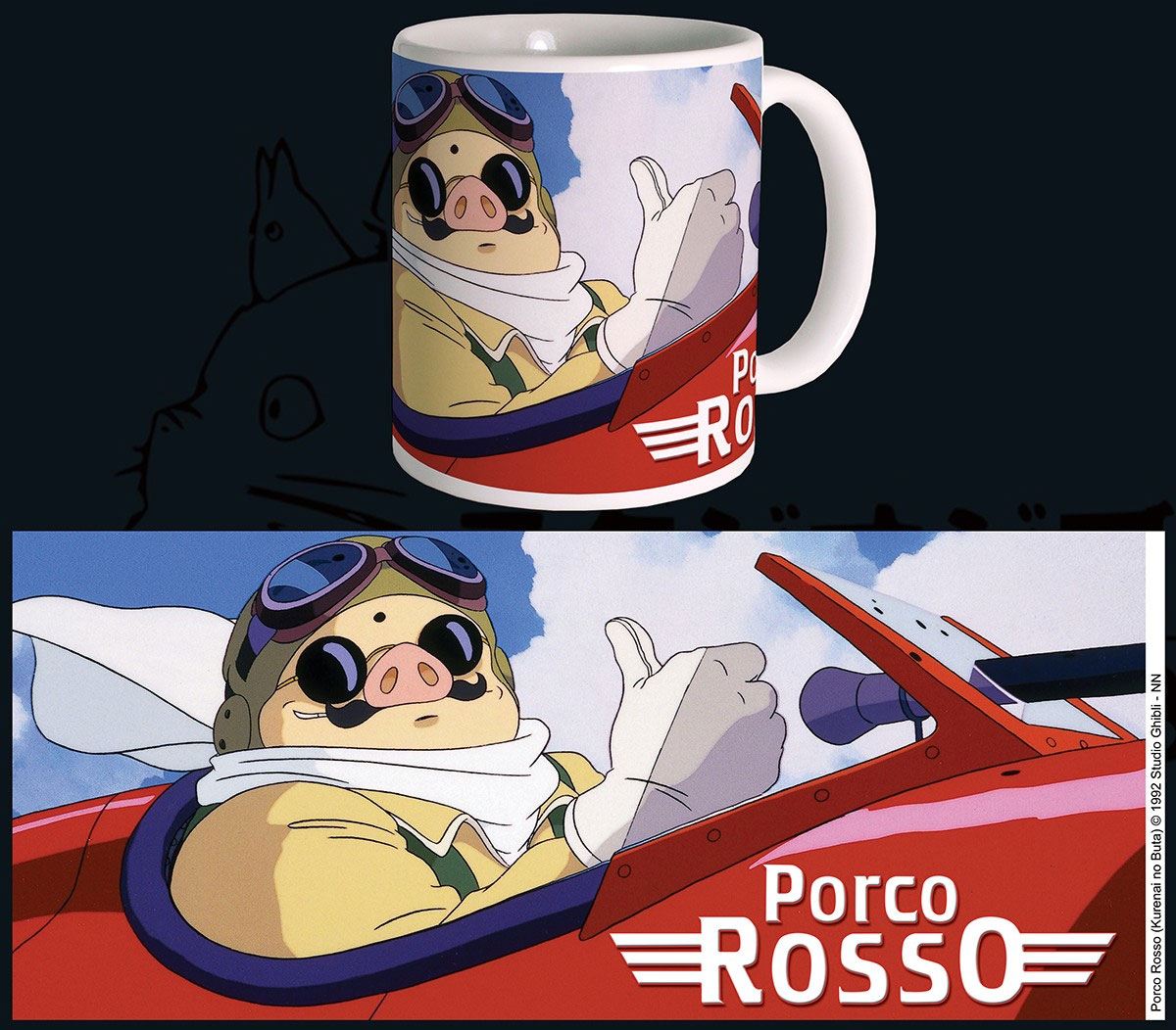 Tazza in ceramica Porco Rosso – Studio Ghibli – Semic