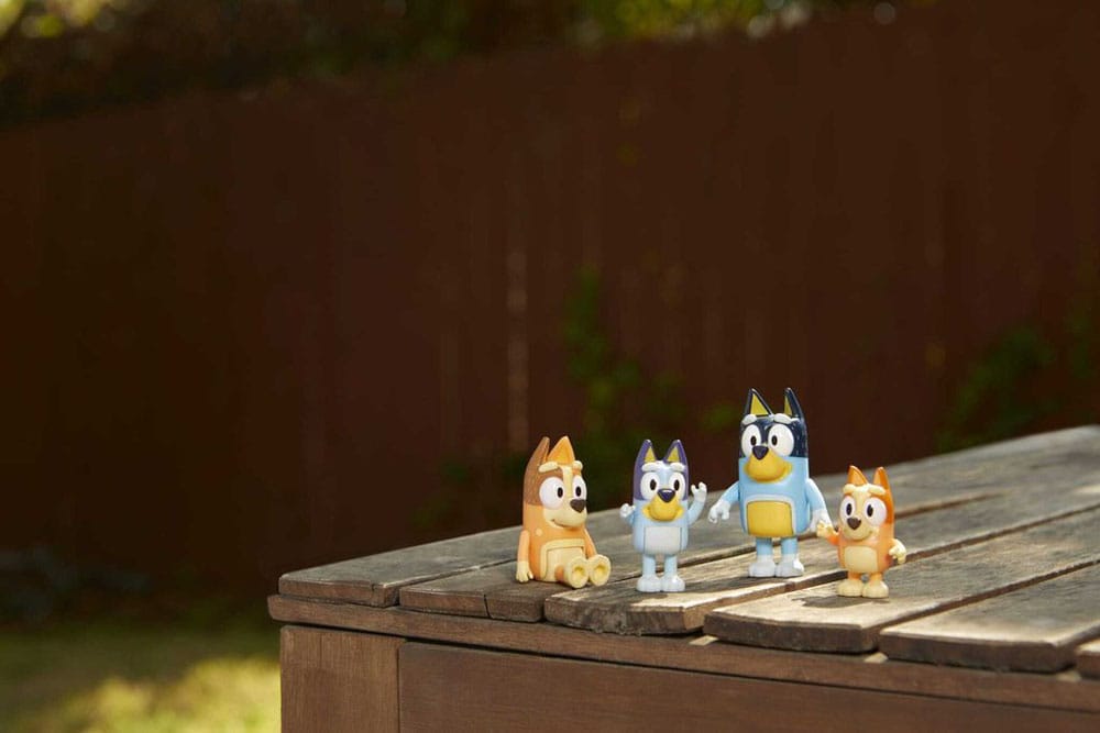 Bluey: Set di 4 Mini-figure della Famiglia Bluey - Spectron Toys