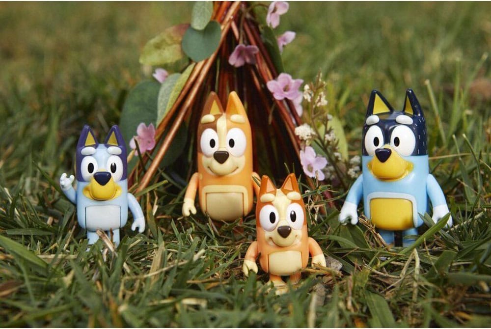 Bluey: Set di 4 Mini-figure della Famiglia Bluey - Spectron Toys