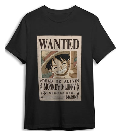 T-Shirt One Piece Monkey D. Luffy Wanted nera taglia XXL Superplay