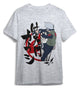 T-shirt Naruto Kakashi grigia taglia L Superplay