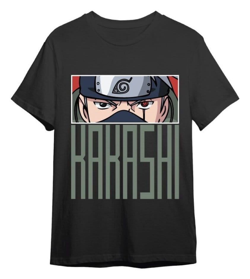 Naruto T-Shirt Kakashi Eyes Taglia S