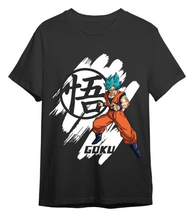 Maglietta Dragon Ball Super Goku Super Saiyan Blue Black Taglia XL Superplay