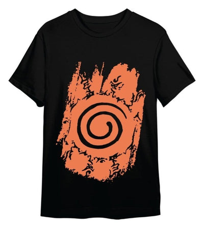 Naruto Shippuden T-Shirt Retro Logo Nero Taglia L Superplay