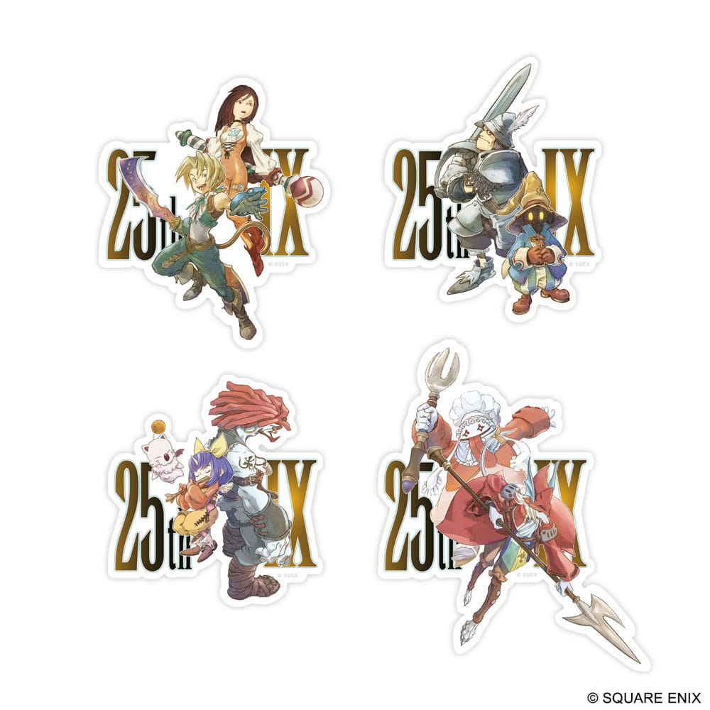 Final Fantasy IX Sticker Pack 25th Anniversary - Set di 4 Adesivi Square Enix