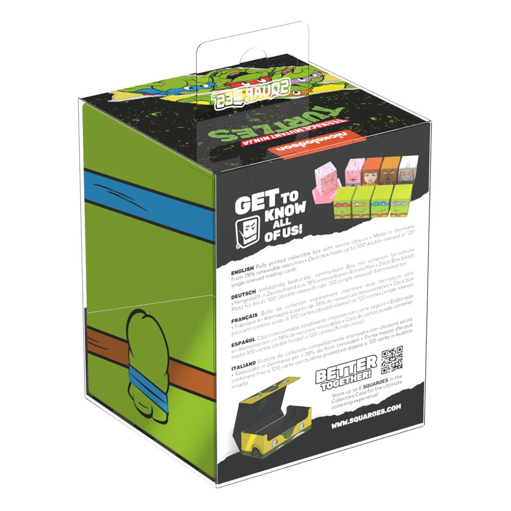 Squaroes Squaroe Teenage Mutant Ninja Turtles NT006 - Leonardo - Deck Box per Carte