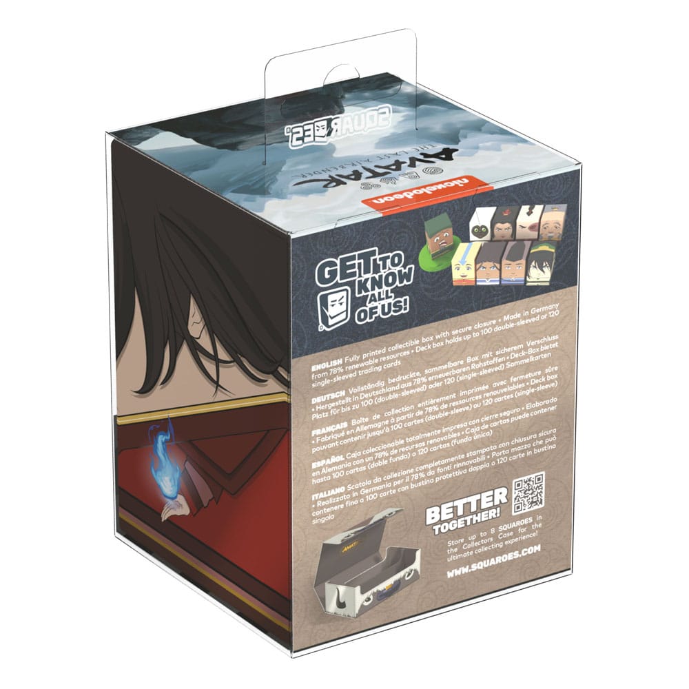 Squaroes Avatar: The Last Airbender AV007 - Azula, scatola portacarte per TCG di Squaroes