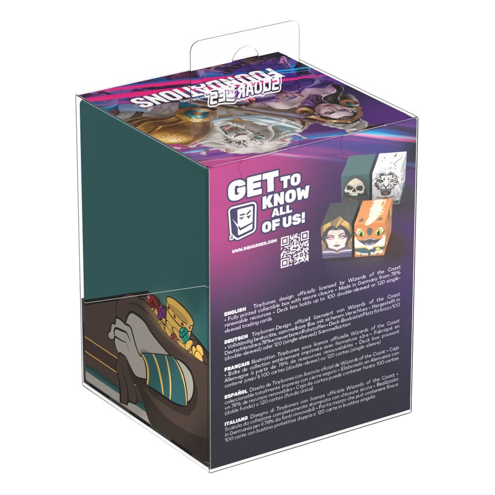 Squaroes Magic: The Gathering "Foundations" MTG003 - Tinybones - Deck Box per 100 carte