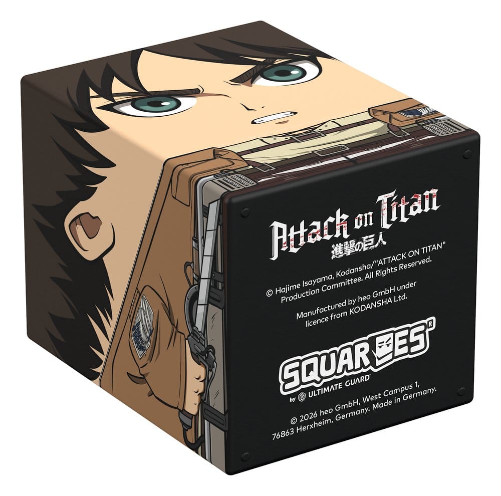 Squaroes Attack on Titan AOT001 - Eren Jäger - Deck Box per 100 Carte