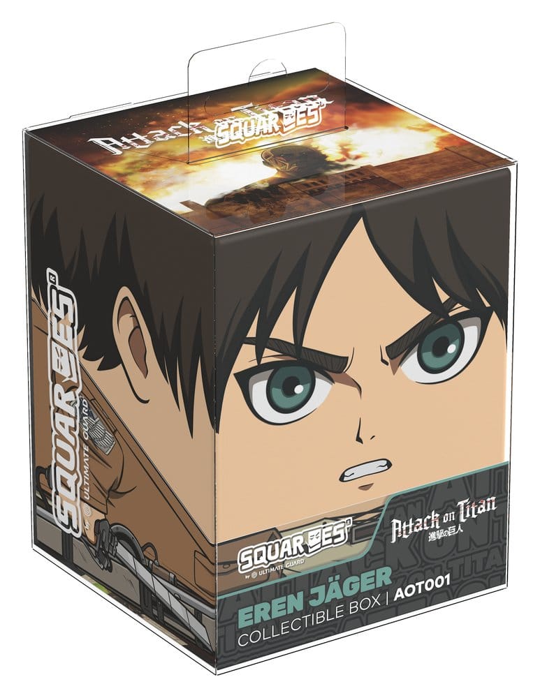 Squaroes Attack on Titan AOT001 - Eren Jäger - Deck Box per 100 Carte