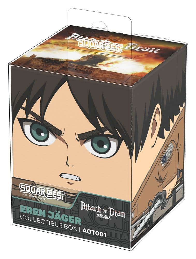 Squaroes Attack on Titan AOT001 - Eren Jäger - Deck Box per 100 Carte