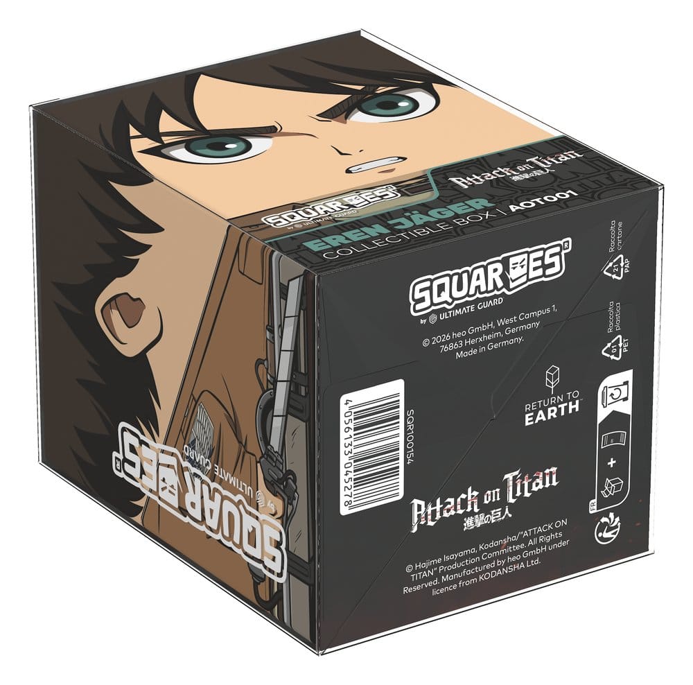 Squaroes Attack on Titan AOT001 - Eren Jäger - Deck Box per 100 Carte