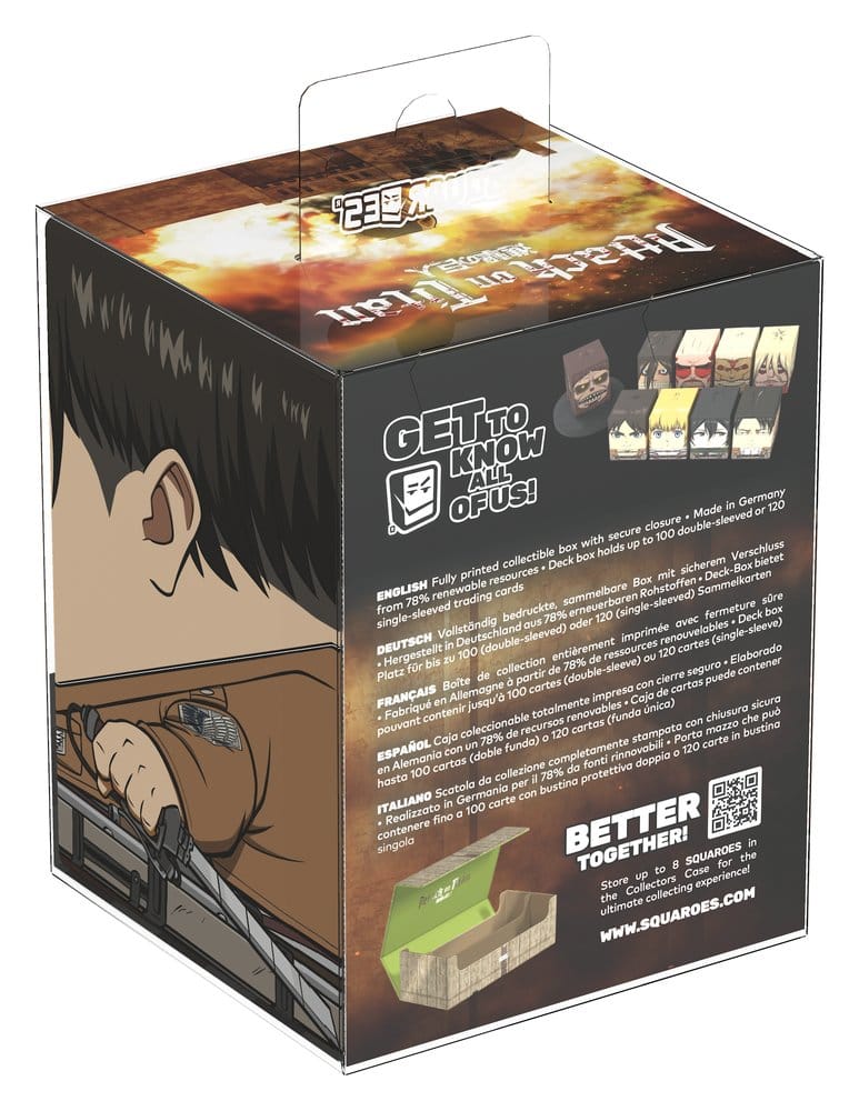 Squaroes Attack on Titan AOT004 - Deck Box Levi Ackermann