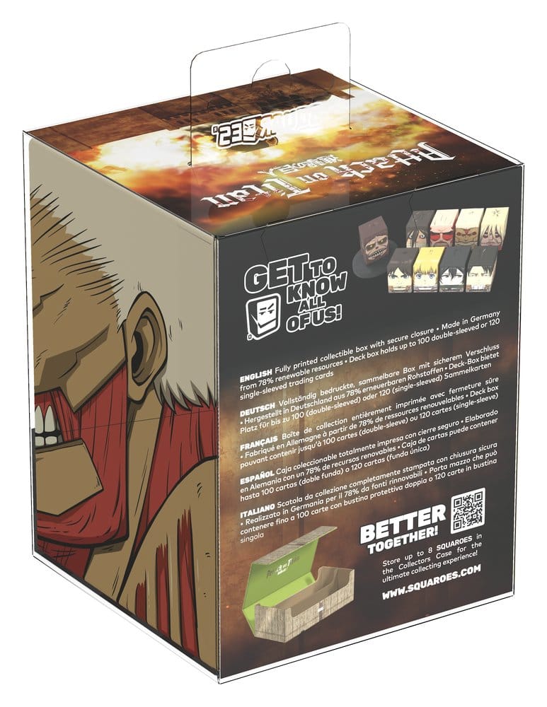 Squaroes Attack on Titan AOT007 - Armored Titan Deck Box