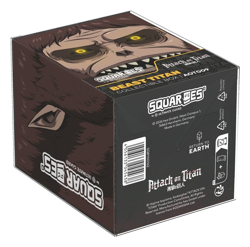 Squaroes Attack on Titan AOT009 Beast Titan - Scatola Porta Carte da Gioco Squaroes by Ultimate Guard