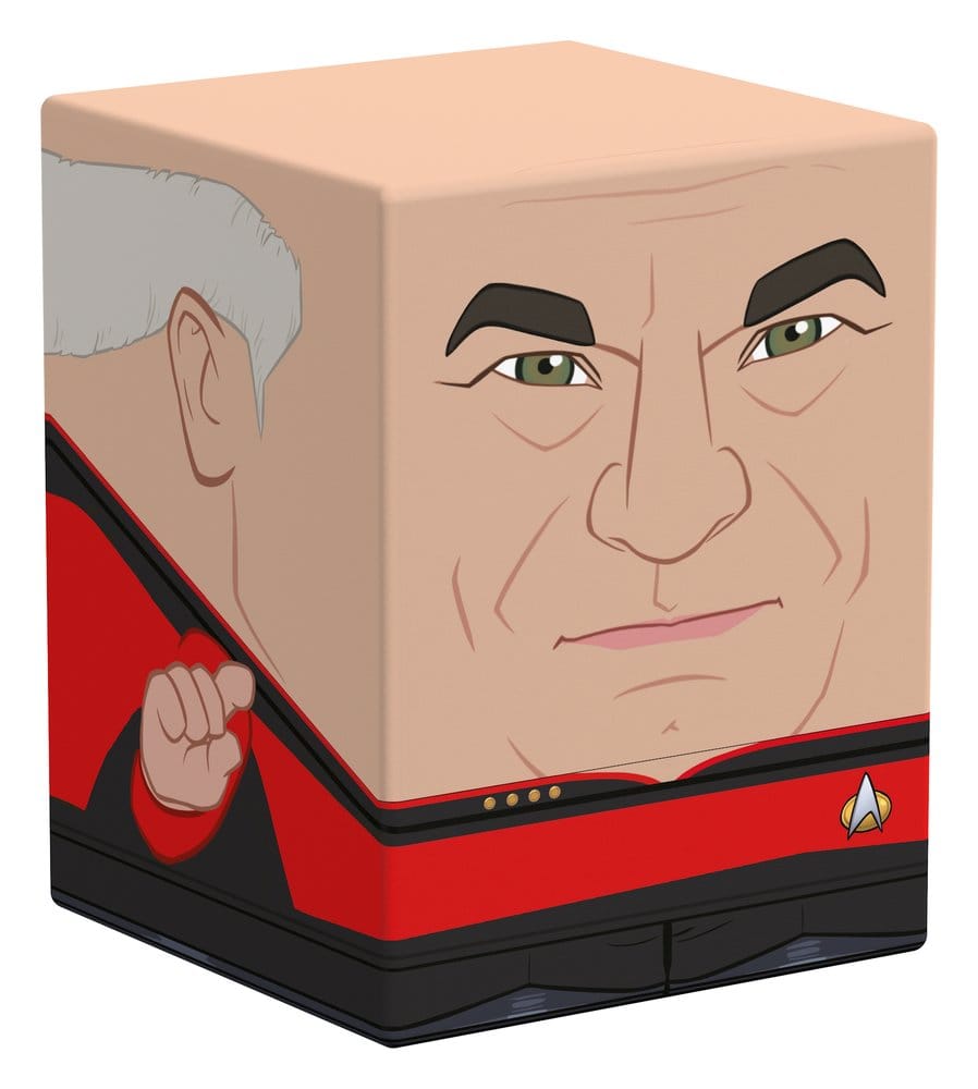 Squaroes Star Trek: The Next Generation ST019 - Capitano Picard, scatola portacarte per 100 carte