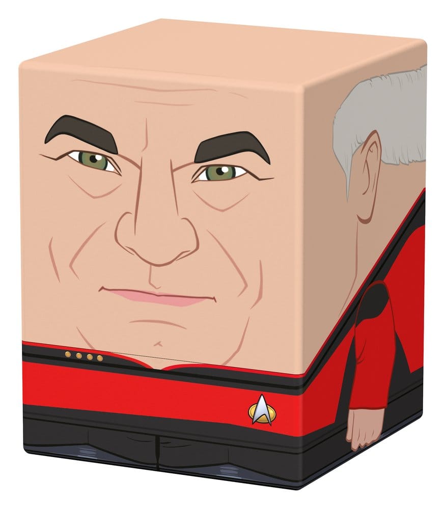 Squaroes Star Trek: The Next Generation ST019 - Capitano Picard, scatola portacarte per 100 carte