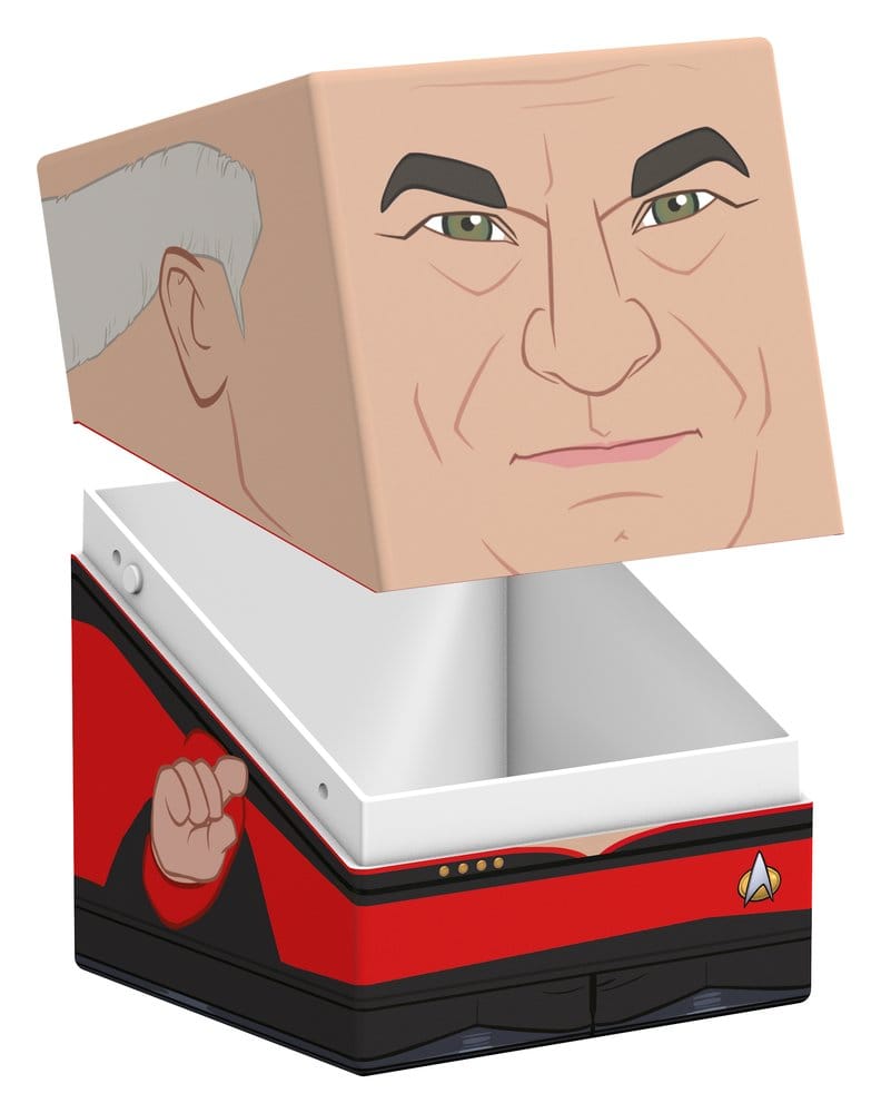 Squaroes Star Trek: The Next Generation ST019 - Capitano Picard, scatola portacarte per 100 carte