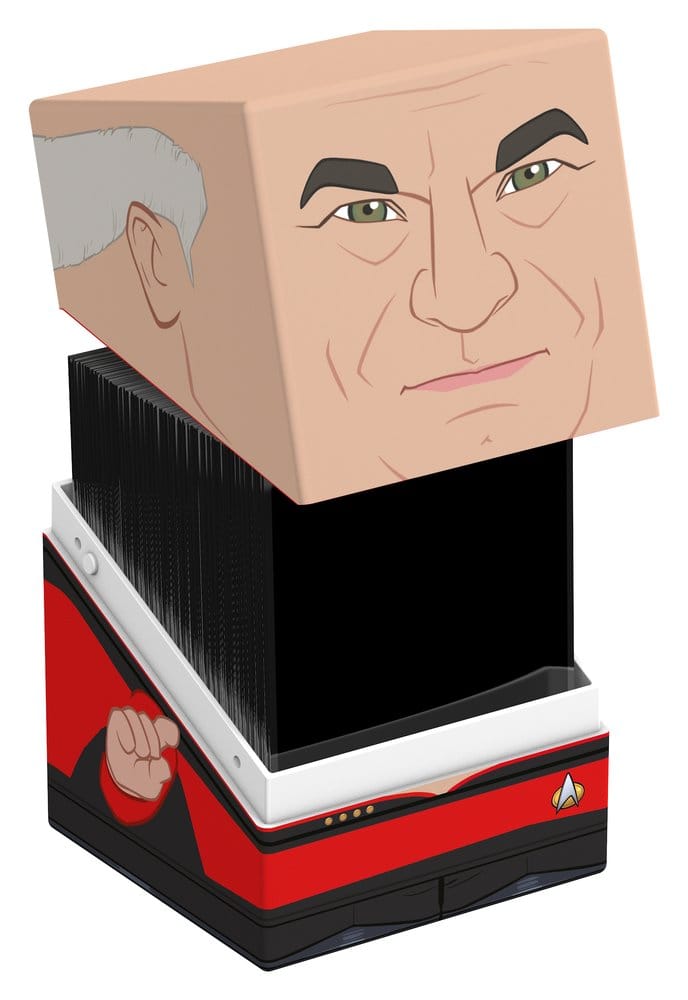 Squaroes Star Trek: The Next Generation ST019 - Capitano Picard, scatola portacarte per 100 carte