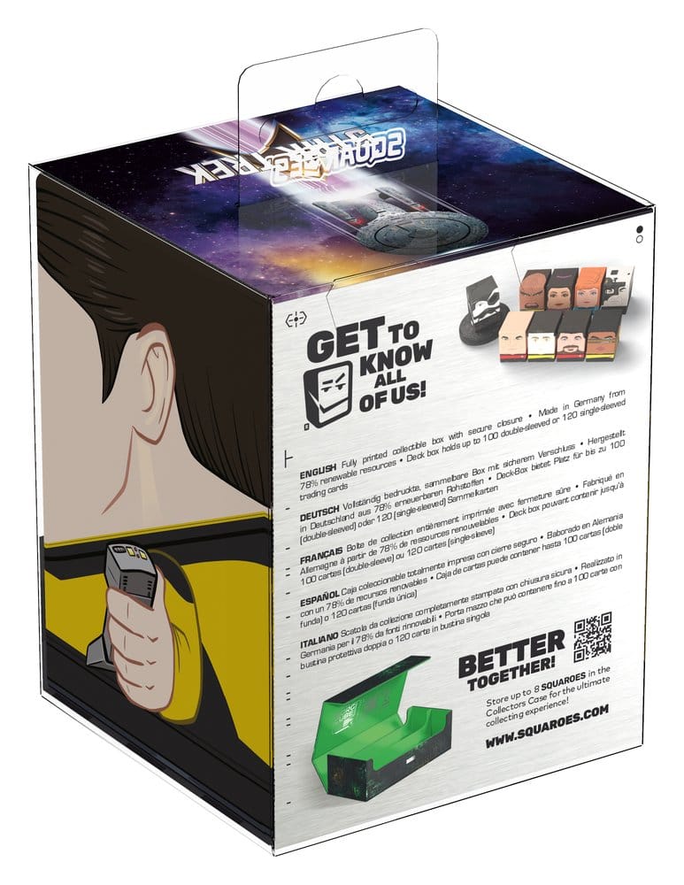 Squaroes Star Trek: The Next Generation ST020 - Data, scatola portacarte per TCG